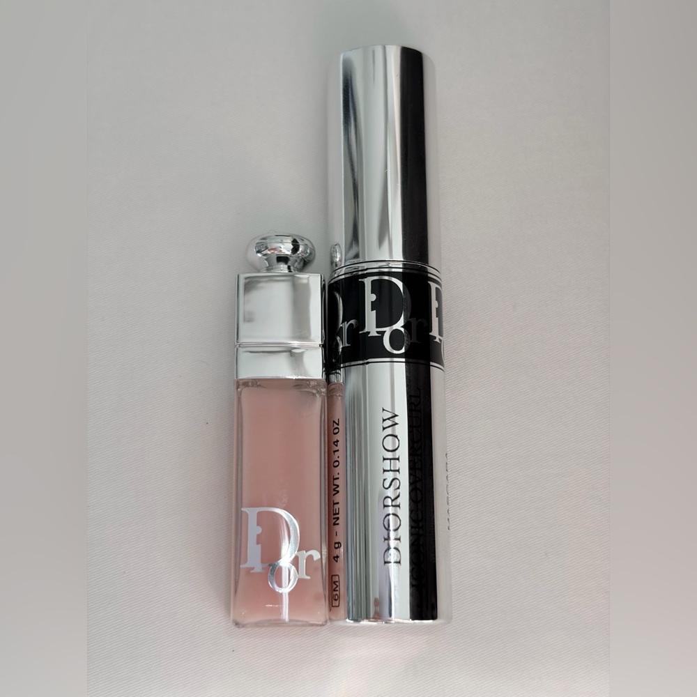 Dior Lip Maximizer 001  Pink & Diorshow Mascara Duo - travel size new